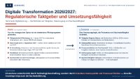 Digitale Transformation 2026/2027: Regulatorische Taktgeber, Datenzugang und Umsetzungsfähigkeit