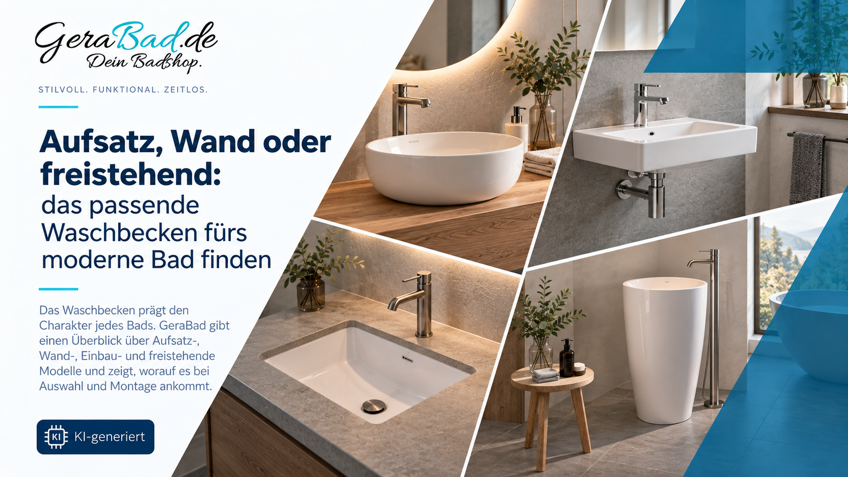 Aufsatz, Wand oder freistehend: das passende Waschbecken fürs moderne Bad finden Aufsatz, Wand oder freistehend: das passende Waschbecken fürs moderne Bad finden