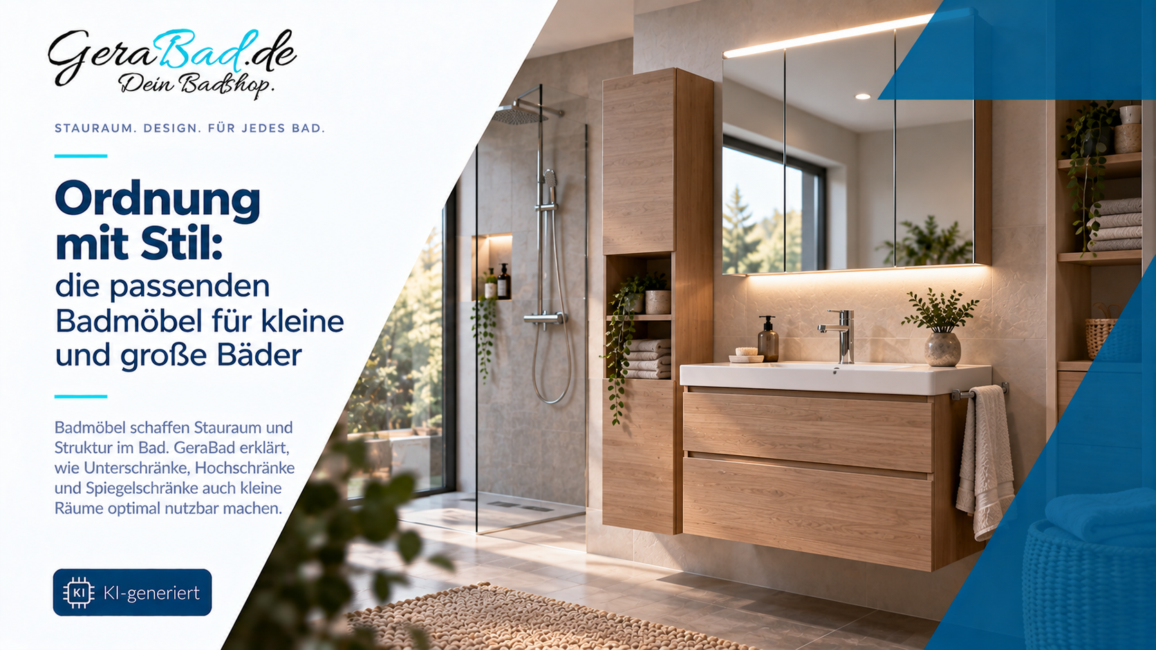 Ordnung mit Stil: die passenden Badmöbel für kleine und große Bäder