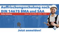 Normen aktuell halten, Sicherheit gewährleisten: Auffrischungsschulung nach DIN 14675 für BMA und SAA.