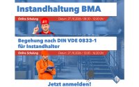 Zwei Schulungen, ein Tag: Instandhaltung BMA&Begehung nach DIN VDE 0833-1. Zwei Schulungen, ein Tag: Instandhaltung BMA&Begehung nach DIN VDE 0833-1.