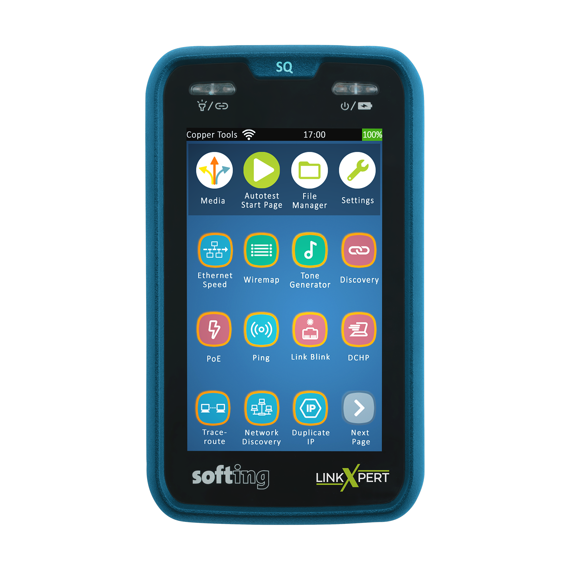 Der smarte und handliche Qualifizierer für Kupfer, Glasfaser und WLAN: LinkXpert SQ von Softing IT Networks Der smarte und handliche Qualifizierer für Kupfer, Glasfaser und WLAN: LinkXpert SQ von Softing IT Networks