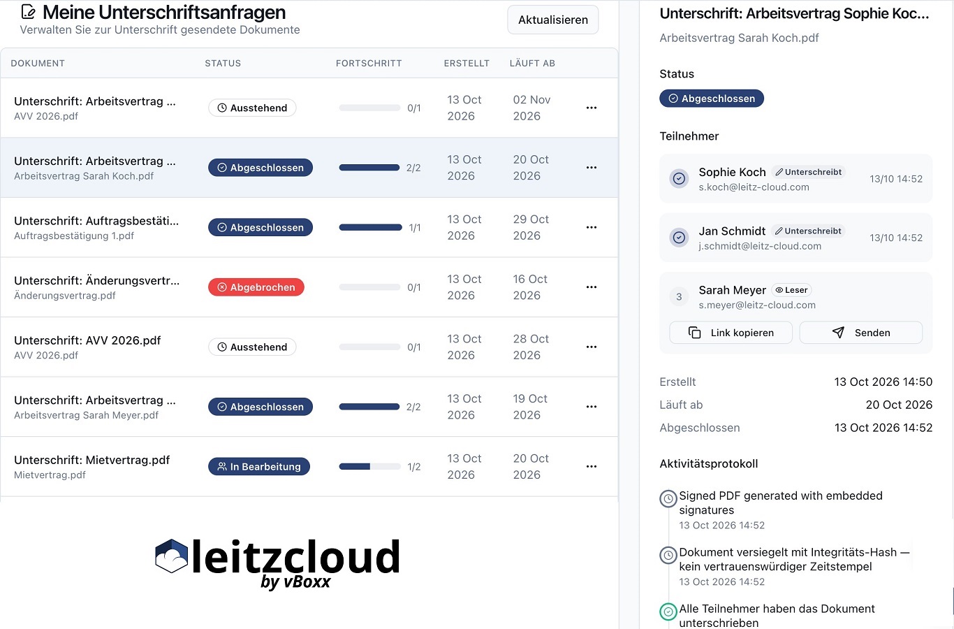 LC-Sign – leitzcloud erweitert neuen Web-Workspace um browserbasierte Signatur-Lösung LC-Sign – leitzcloud erweitert neuen Web-Workspace um browserbasierte Signatur-Lösung
