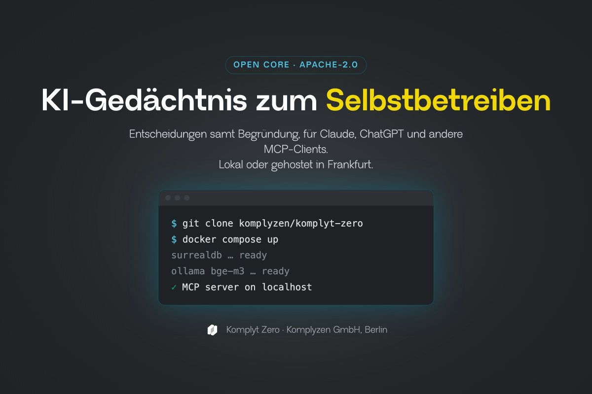 KI-Gedächtnis zum Selbstbetreiben: Open-Core-Engine aus Berlin für Claude, ChatGPT und Co. KI-Gedächtnis zum Selbstbetreiben: Open-Core-Engine aus Berlin für Claude, ChatGPT und Co.
